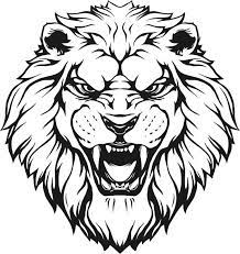Lion 7 Head Wild Cat School Mascot Company Logo Lion Face Clipart Png Great Free Clipart Silhouette Lion Head Tattoos Lion Face Drawing Lion Silhouette