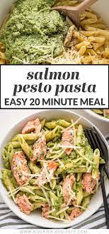 Salmon Pesto Pasta Recipe Salmon Pasta Recipes Salmon Pesto Pasta Pesto Salmon