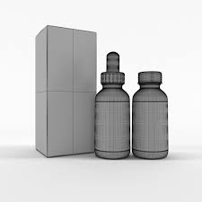 Dropper Bottle Box 3d Model Dropper Bottles Bottle Bottle Box