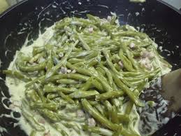 Haricots Verts A La Creme Ail Et Fines Herbes Recette Recette Haricot Vert Haricots Verts Haricot