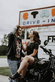 Best Motorcycle Wedding Ideas Brides Engagement Photos Ideas Bike Photoshoot Hipster Engagement Photos Couple Photography