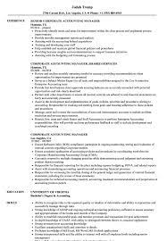 The corporate finance manager steers the financial direction of the business, and undertakes all. Corporate Accounting Manager Resume Samples Velvet Jobs