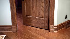 4 Hickory Micro V Groove End Matched Floor With Traditional Cherry Stain And Semi Gloss Finish Hardwood Floors Wood Floors Red Oak