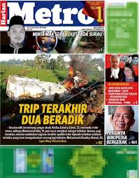 This article about a television news series is a stub. Harian Metro Dapatkan Akhbar Harian Metro Edisi 29 Mei 2019
