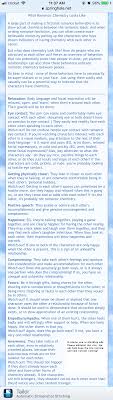 What Romantic Chemistry Looks Like Writing Inspiration Writing Book Writing Tips