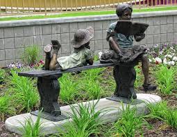 Bronze Children Reading Sculptures Children Statues Fountains Bronze Garden Art Unique Statues Sculp Sculpture Garden Art Sculptures Bronze Sculpture