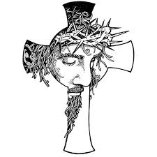 Rosary cross and jesus cross tattoo on forearm. Jesus Cross Tattoo Design