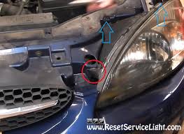 Disconnect the electrical connectors from the back of the headlight assembly. Diy Change The Headlight Assembly On Ford Taurus 2000 2007 Reset Service Light Reset Oil Life Maintenance Light Reset