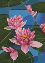 Maybe you would like to learn more about one of these? Unicef Uk Market Signed Painting Pink Lotus Flowers Brazil Modern Art Lotus Flower