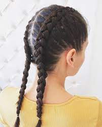 Two Braids Are Better Than One Braided Hairstyles Rope Braided Hairstyle Braids For Short Hair