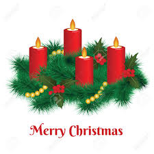 Advent Wreath With Burning Candles Merry Christmas Royalty Free Cliparts Vectors And Stock Illustration Image 91755494
