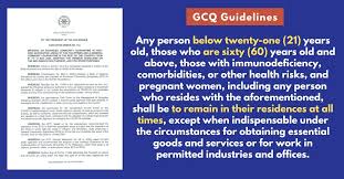 Using data for gcq guidelines. Full Copy Gcq Guidelines From Iatf And Malacanang Palace