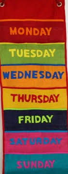 Days of the week owl theme. Days Of The Week Chart Earthlink Handcrafts