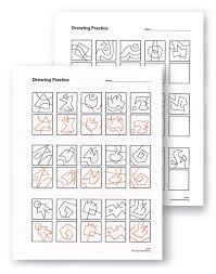 Drawing Practice Sheets 5 Art Projects For Kids Art Lessons Art Handouts Art Worksheets