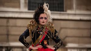 Buy this stylish and amazing baroness cruella tailcoat from our store and get a discount up to 50% off. Inside Cruella S Punk Fantasy Makeup Looks And Ever Changing Wigs Vanity Fair
