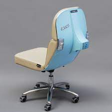 Vintage Vespa Parts Recontextualized As Sleek Modern Office Furniture Stylish Office Chairs Office Furniture Modern Vespa