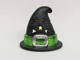 Witch S Hat Tea Light Candle Holder Halloween Etsy Tealight Candle Holders Tea Light Candle Candle Holders