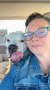 Pitbull mix girl's remarkable recovery from injury to happy farm life