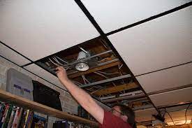 How to use metal tiles for walls and wainscoting. Diy Recessed Lighting Installation In A Drop Ceiling Ceiling Tiles Part 3 Super Nova Adventures