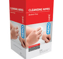 AEROWIPE Alcohol-Free Cleansing Wipes Box/100