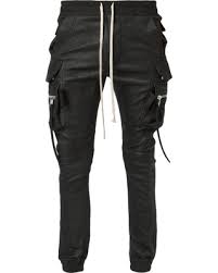 Find Savings On Rick Owens Cargo Jog Pants Black