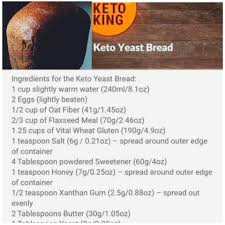 Keto bread machine yeast bread 1 cup slightly warm water 90f (240ml/8.1oz) 2 eggs, room temperature, lightly beaten 1 teaspoon raw honey (7g/0.25oz) Keto King Sandwiches Keto Bread For Bread Machine Keto Bread Machine Recipe Kings Bread Bread Machine Recipes