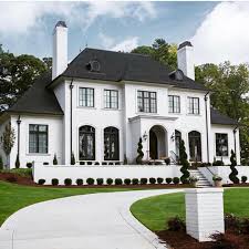 Black And White Brick House Cc Mike On Instagram White House Black Windows Y All Know How I Like It Thanks For All Th Brick Exterior House White Exterior Houses White Brick Houses