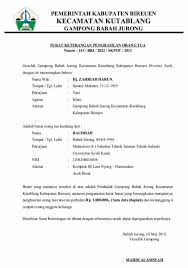Pin Di Contoh Surat