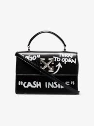 Black And White Bag Images Off White Black Cash Inside Jitney 1 0 Shoulder Bag In Black White Modesens Off White Bag Bags Cross Body Handbags