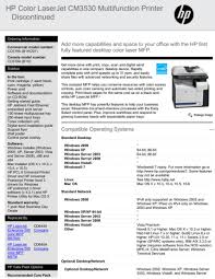 I have an hp cp3525n which is connected via usb to a laptop running windows xp sp3. Hp Color Laserjet Cm3530 Multifunction Printer Discontinued Manualzz