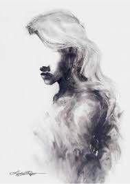 Art Black And White Woman Portrait Cognitive Dissonance By Lindsay Rapp Lindsay Rapp Art Texture Painting