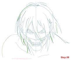 Step by step drawing tutorial on how to draw eren yeager from the anime attack on titan! How To Draw Eren In Titan Form Mangajam Com