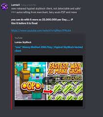Convenient search by versions of hacked clients, distribution by categories and rating of each. This Is How People Get Hacked Updated Hypixel Minecraft Server And Maps