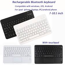 Put right hand on the mouse. 10 1inch Rechargerable Bluetooth Keyboard Wireless With Without Mouse Touch Pad For Phone Tablet Laptop Pc Shopee Philippines