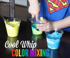Colors activities for kids online. Learn Colors With Cool Whip Playdough To Plato