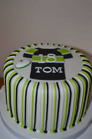 Simple 21st Birthday Cake Ideas For Guys Candy Striped Mens Birthday Cake Www Wonderland Bakery Co Uk Diff Colors And In Flames Jester 21st Birthday Cakes Image Birthday Cake Cake Designs Birthday