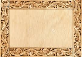 Pattern Of Flower Carved Frame On Wood Background Wood Carving Patterns Wood Carving Art Wood Picture Frames