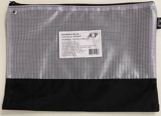 PASTA MALOTE NYLON C/ZIPER 22X30 ACP-CONF