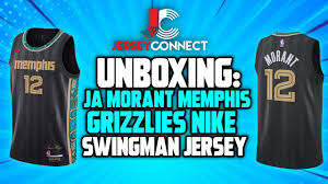 Ja morant #12 memphis grizzlies 2021 black city edition swingman jersey quantity add to cart sku: Unboxing Ja Morant Memphis Grizzlies Nike Swingman Nba Jersey City Edition Youtube