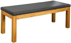 Vielseitig einsetzbar akazienholz, eiche oder kiefer rustikal landhausstil skandinavisch. Bank Sitzbank Polsterbank Esszimmer 130 Cm Eiche Geolt Leder Look Grau Amazon De Kuche Haushalt