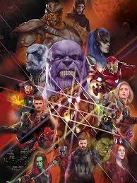 Avengers infinity war part 1 official trailer 2018 comic con marvel's avengers мстители война. Leinwand Poster Bilder Avengers Infinity War Gauntlet Character Collage Wanddekorationen Europosters