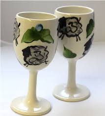 Unfollow ceramic wine to stop getting updates on your ebay feed. King S Pottery Wine Glasses Grey Sheep Bluebud