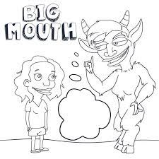 Free monkey coloring pages for kids. Big Mouth Coloring Page Free Printable Coloring Pages For Kids