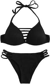 Les maillots de bain grande taille pour soutenir les poitrines voluptueuses. Maillots De Bain 2 Pieces Push Up Bikini De Plage Taille Haute Rembourre Rouge M Amazon Fr Vetements Et Accessoires Bikinis Bikini Cover Up Swimsuits