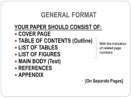 Because there is no standard format for a table of contents in apa style, you should always defer to the provided guidelines for your assignment. Cankaya University Inar 405 Research Paper Format Apa Style Ppt Download