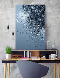 Art, painting, navy, metallic silver, glitter art painting acrylic original art on canvas by ora birenbaum titled: Sparkling Blue Lady Glitter 2 Shiny Decor Art Canvas Print By Anita S Bella S Art Numbered Edition From 59 Curioos Diy Canvas Art Easy Glitter Wall Art Simple Wall Decor