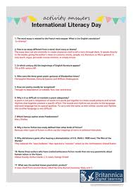 Maybe you would like to learn more about one of these? International Literacy Day Lesson Ideas Teaching Resources