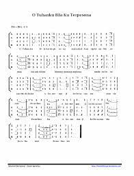 Oh yesus tuhan dan rajaku eratkanlah tali kasih di antara kami semua oh yesus tuhan dan rajaku bergandengan tangan dalam satu hati bergandengan tangan dalam satu iman saling mengasihi diantara kami keluarga kerajaan allah. O Tuhanku Bila Ku Terpesona Madah Liturgi