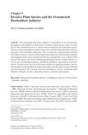 Clicca per vedere altri dati su questo sito. Pdf Invasive Plant Species And The Ornamental Horticulture Industry