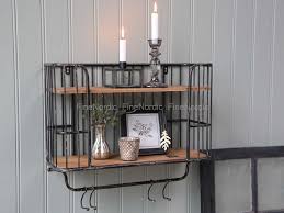 Das regal ist ein sehr einzigartiger gegenstand, der zur dekoration verwendet wird. Chic Antique Regal Mit 5 Haken Antique Schwarz Klein
